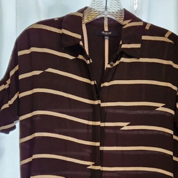 Madewell Break Stripe Courier Dress Black - Pockets XXS - Picture 3 of 8